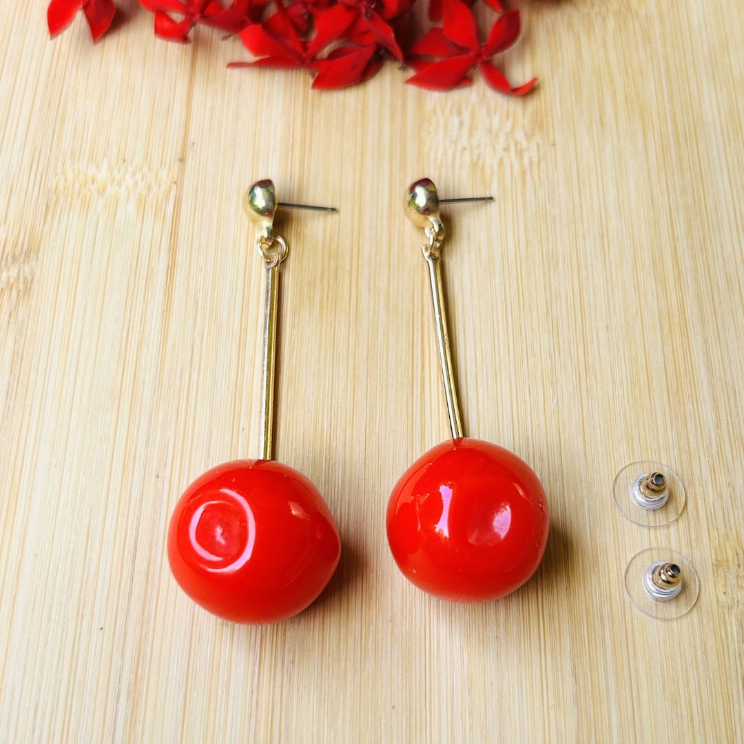 Cherry Drop Earrings
