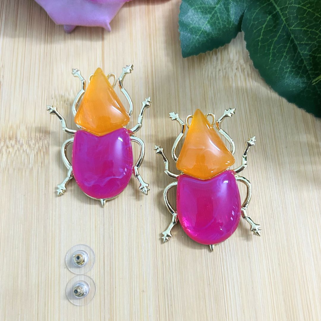 Berry Firefly Stud Earrings