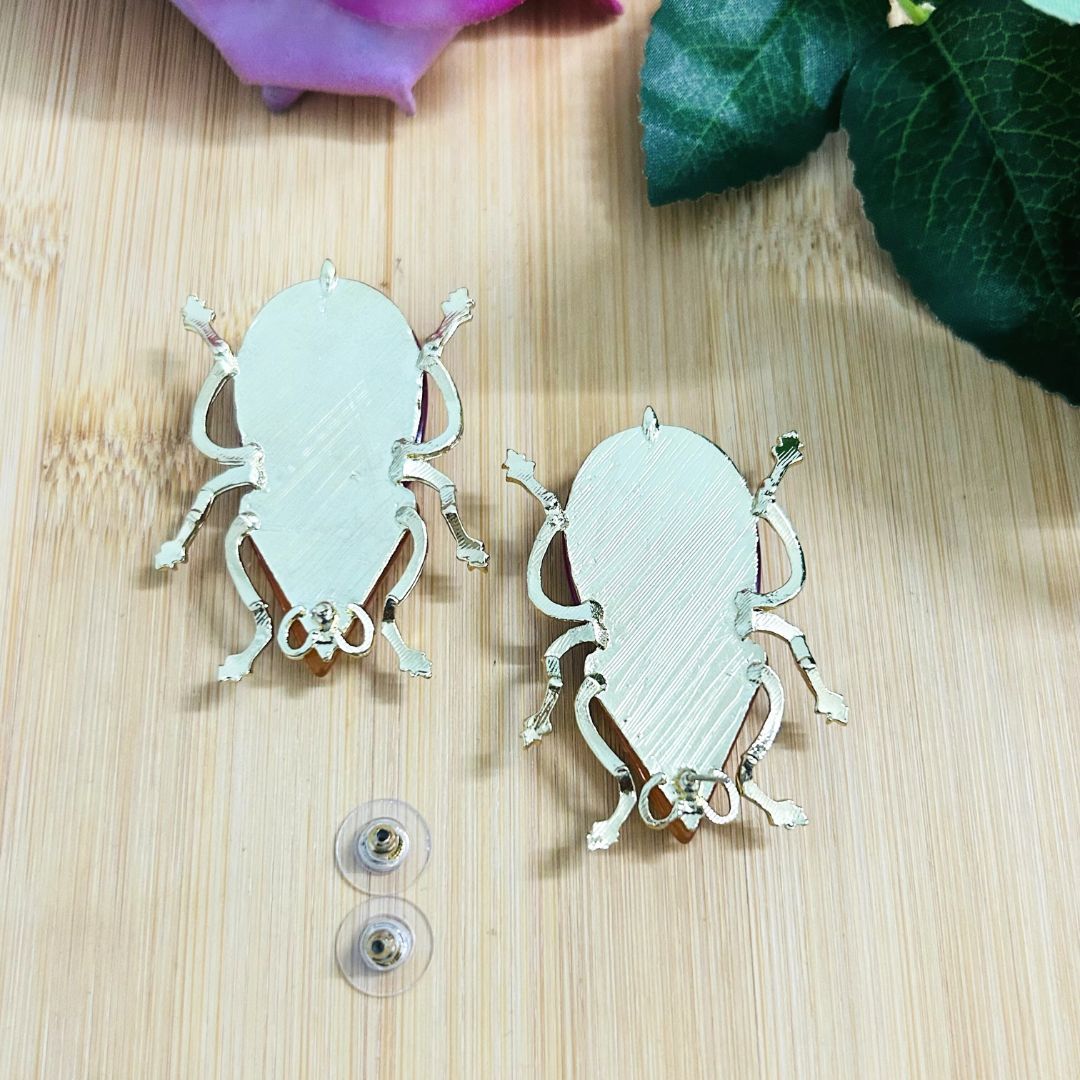 Berry Firefly Stud Earrings