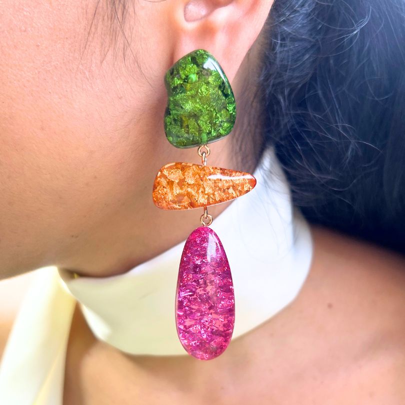 Chic Multicolor Drop Earrings