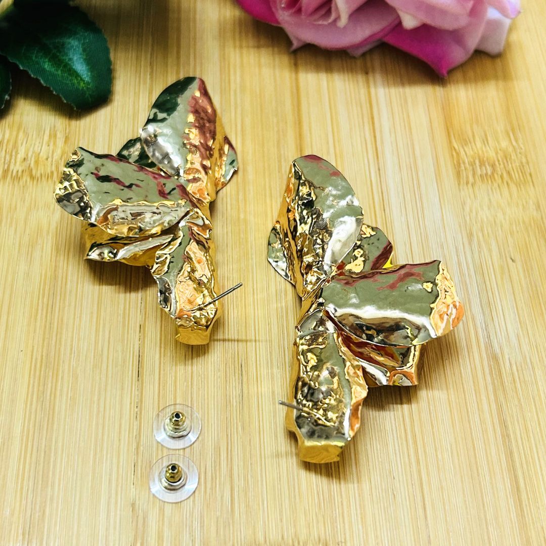 Sunset Petals Stud Earrings