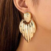 Metallic Leaf Earring