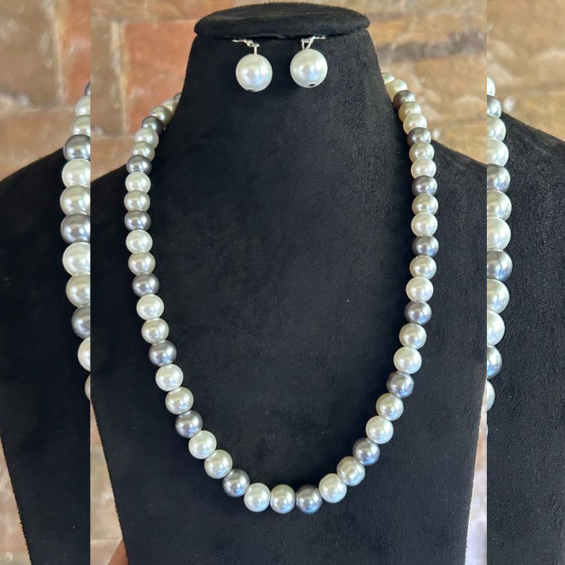 Ashika Long Pearl Mala Set