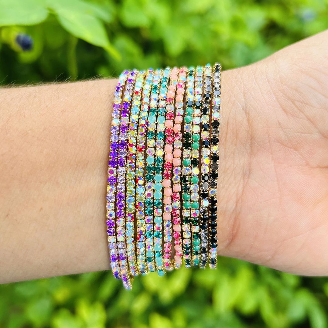 Happy Colors Stretchable Bracelet  Set - Pack of 12