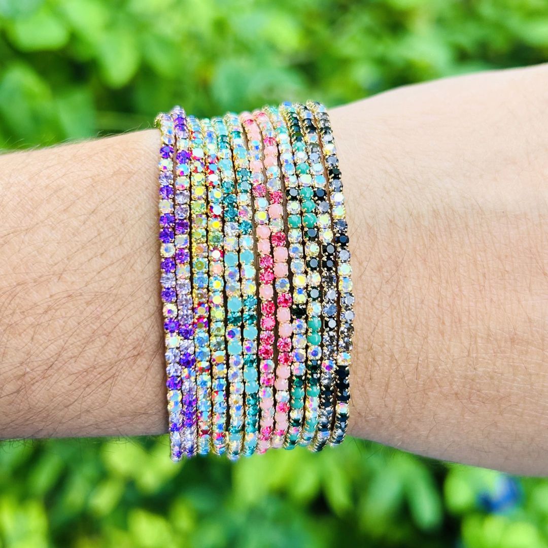 Happy Colors Stretchable Bracelet Set - Pack of 12