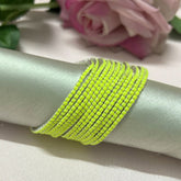 Stretchable Neon Silver Plated Bracelet - Pack of 12