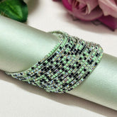 Stretchable Mint Magic Silver Plated Bracelet - Pack of 12