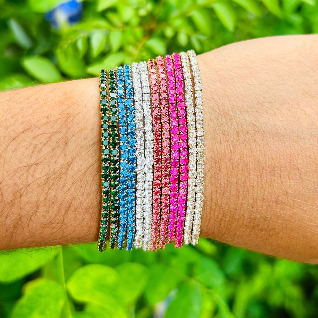 Twinkle Tone Stretchable Bracelet Set - Pack of 12