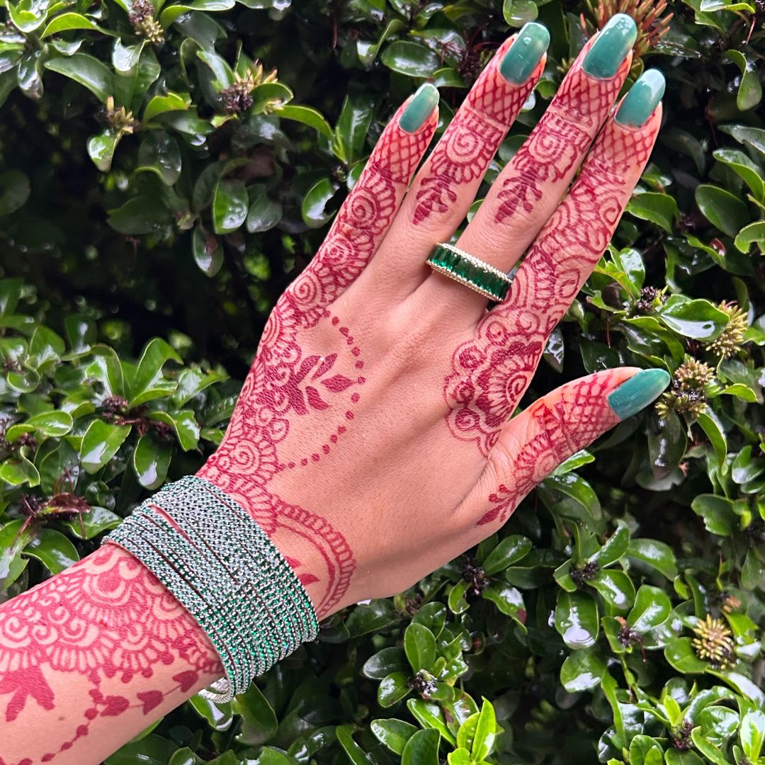 LAIDA Green Adjustable Finger Ring