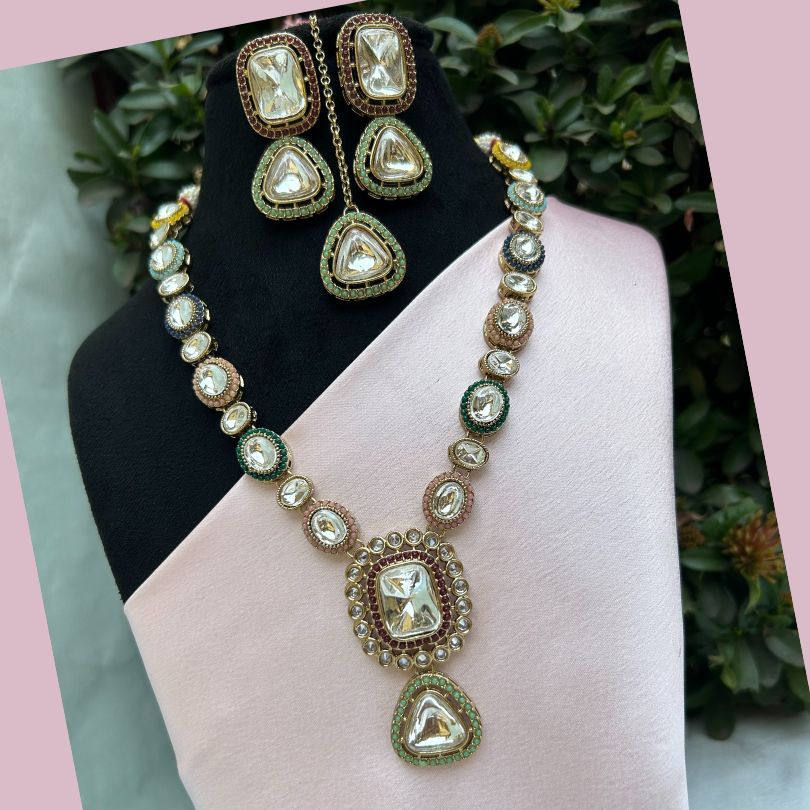 Sitara Kundan Multi-Colored Necklace Set