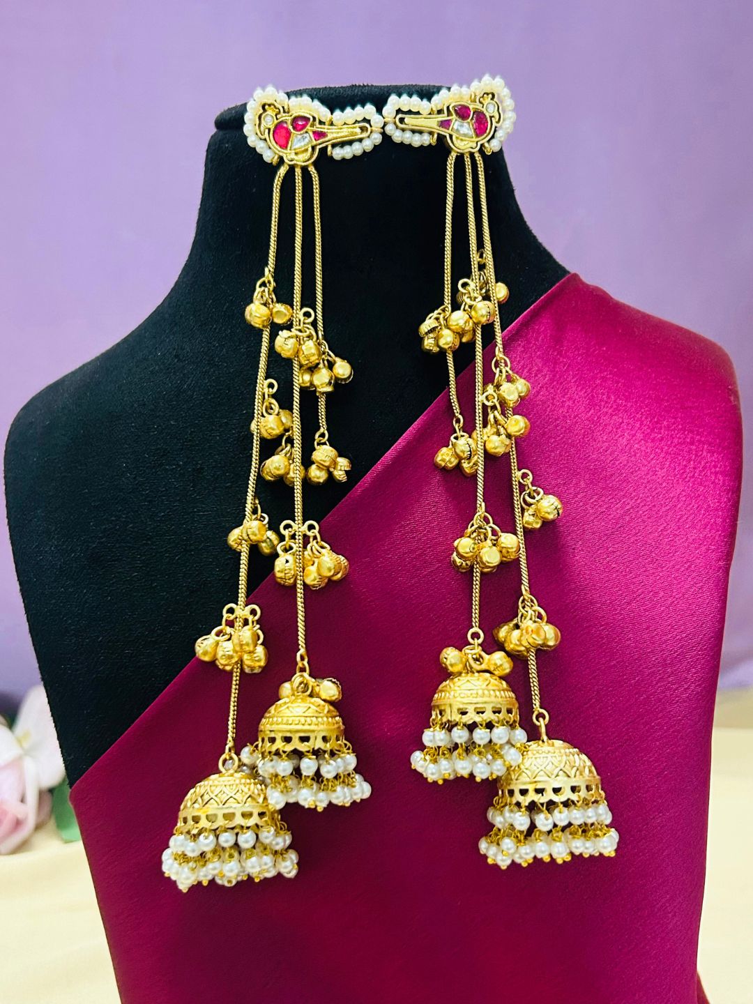 Zareen Ruby Kashmiri Earrings