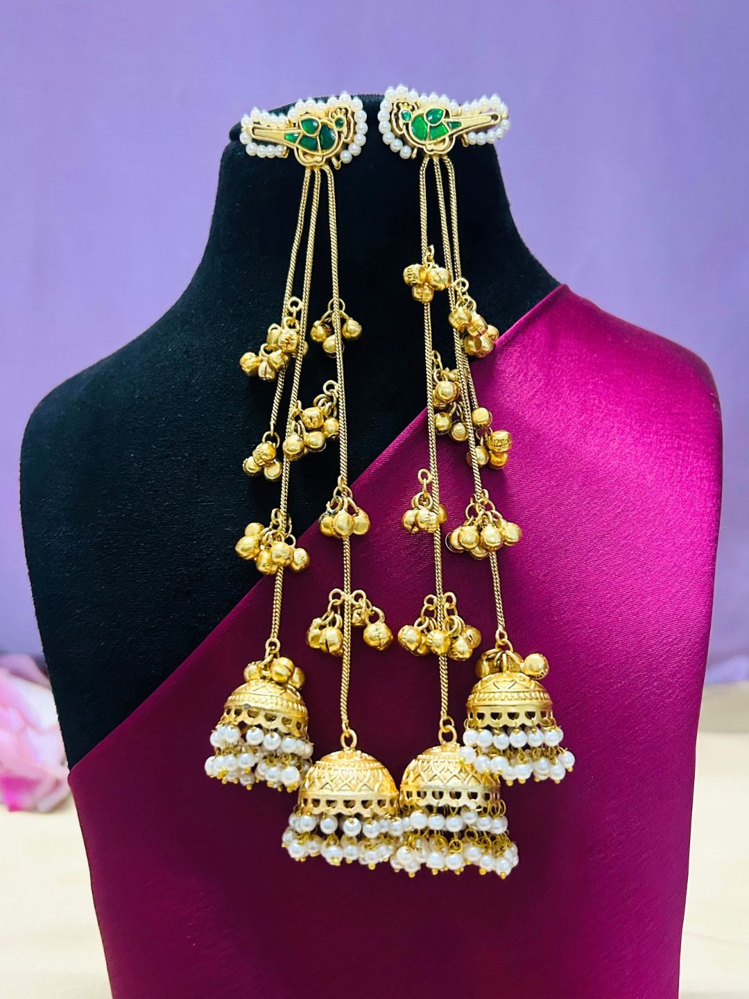 Zareen Green Kashmiri Earrings