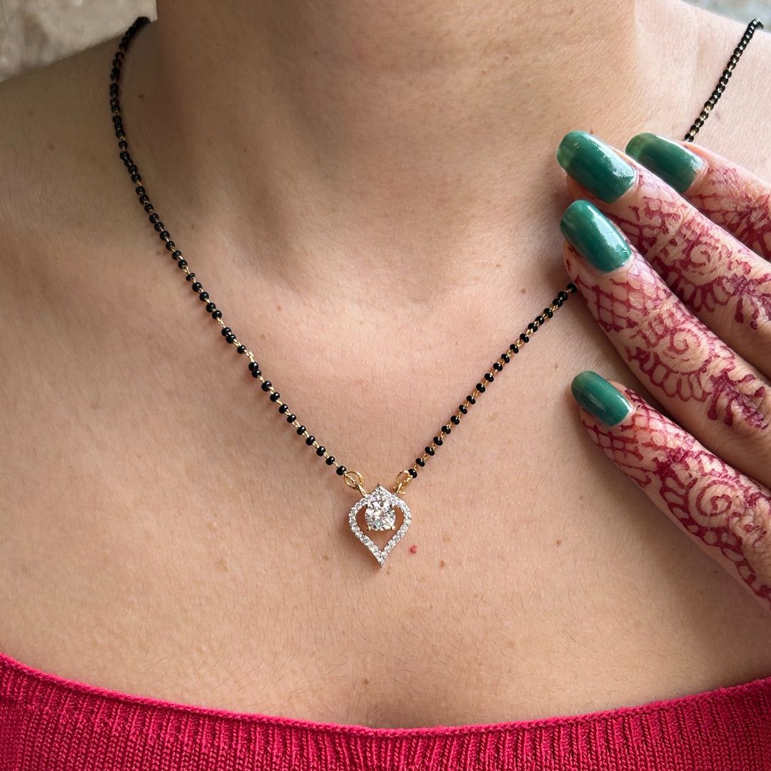 Kimmie CZ Solitarie Mangalsutra Set