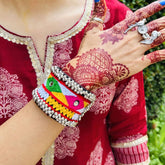 Navratri Special Premium Thread Multi-color Ghungroo Bracelet/ Kada