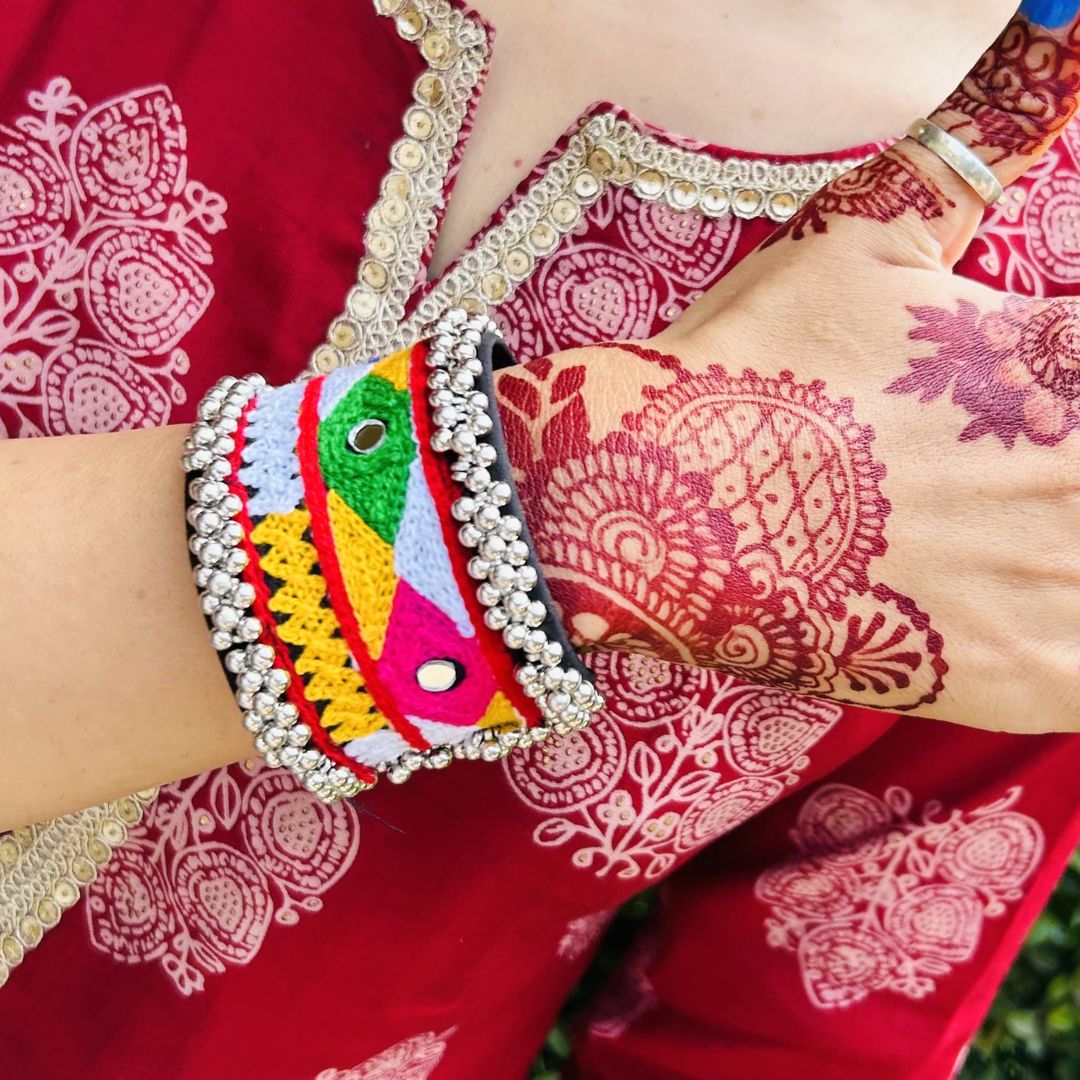 Navratri Special Premium Thread Multi-color Ghungroo Bracelet/ Kada