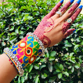 Navratri Special Premium Thread Multi-color Ghungroo Bracelet/Kada