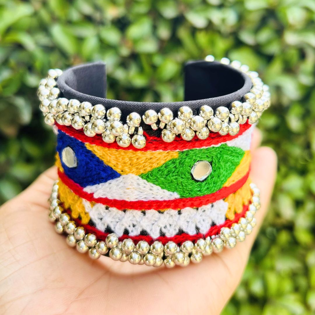 Navratri Special Premium Thread Multi-color Ghungroo Bracelet/ Kada