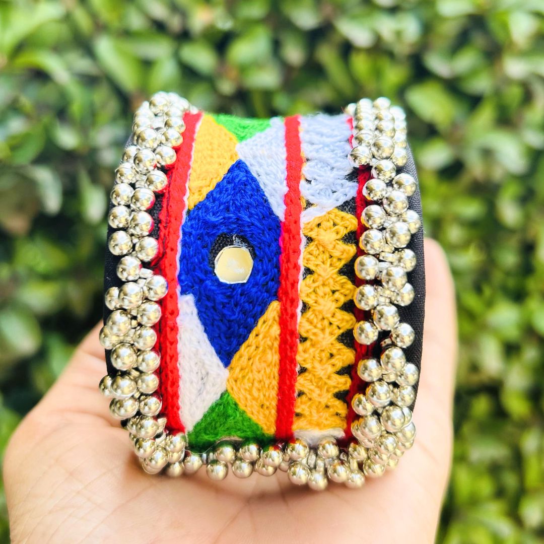 Navratri Special Premium Thread Multi-color Ghungroo Bracelet/ Kada