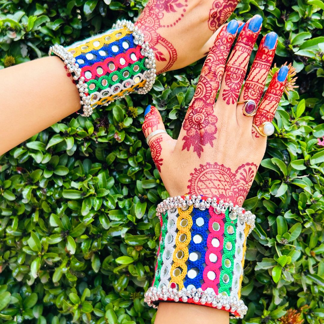 Navratri Special Premium Thread Multi-color Ghungroo Bracelet/ Kada