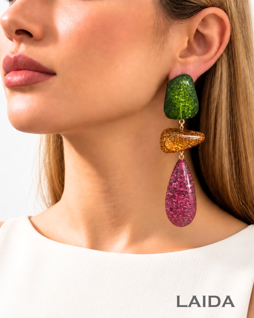 Chic Multicolor Drop Earrings
