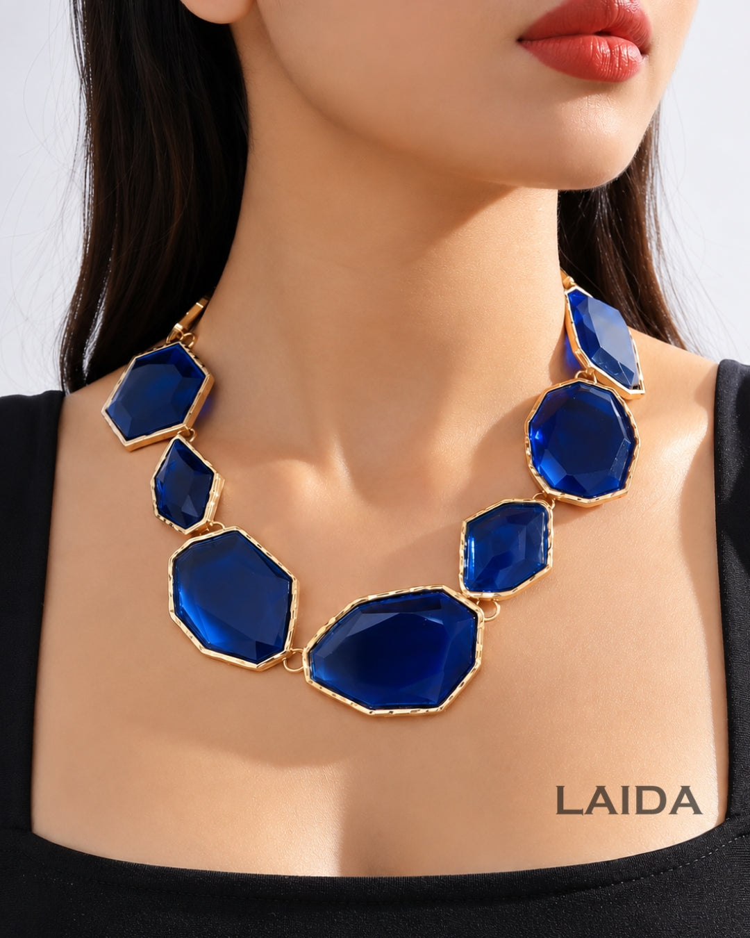 Maya Blue Statement Necklace