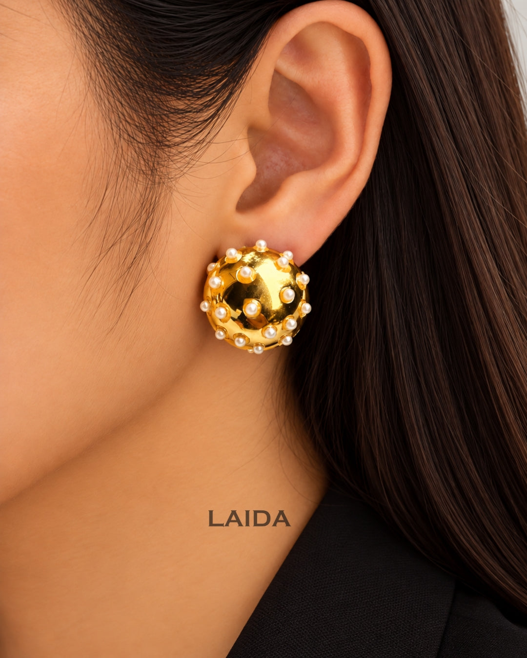 Laurent Pearl Stud Earring
