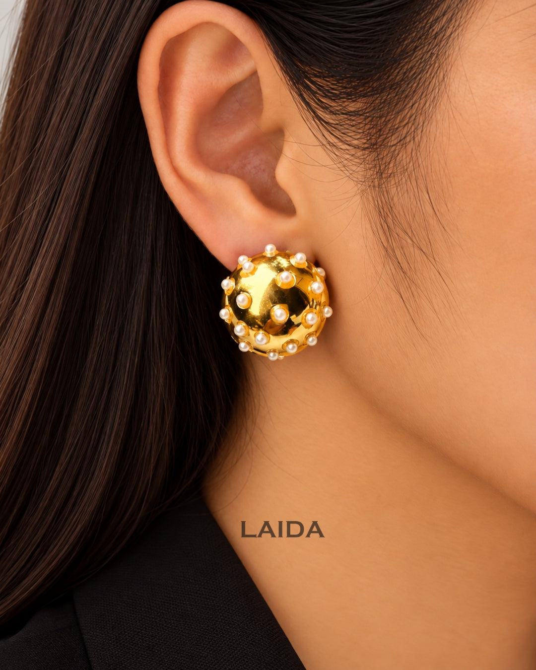 Laurent Pearl Stud Earring
