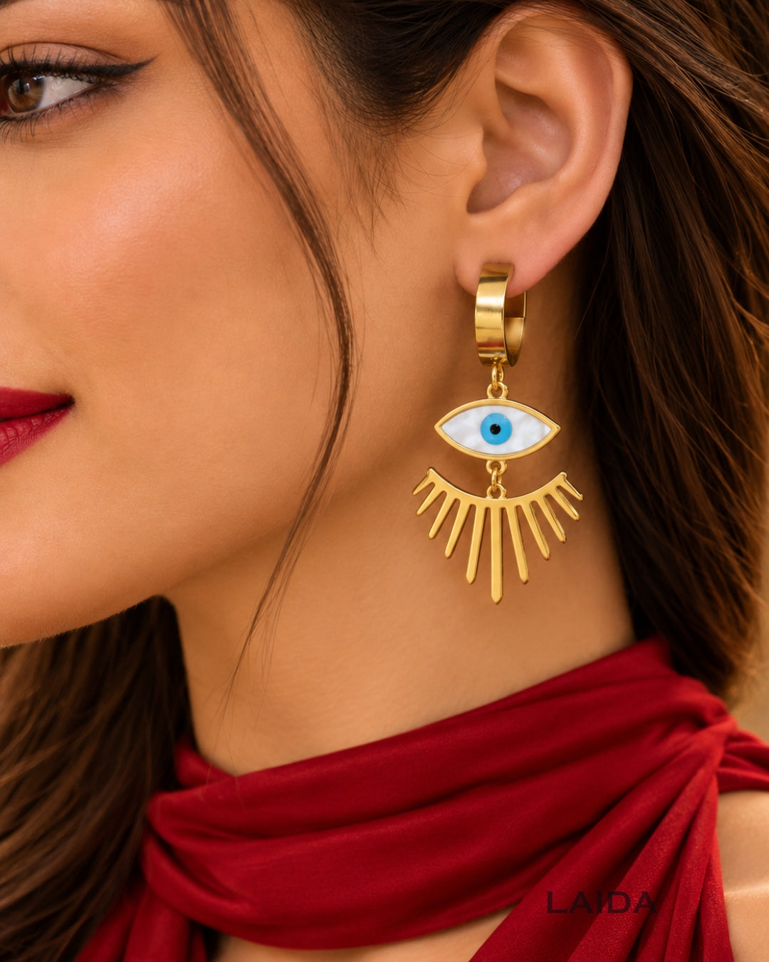 Ayin Evil Eye Earrings