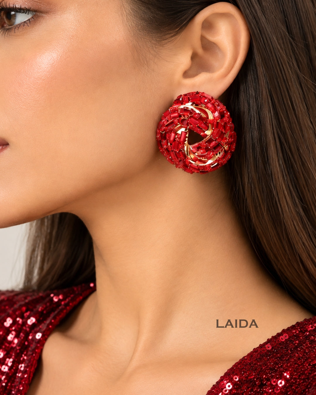 Bling Blogger Red Knot Statement Studs