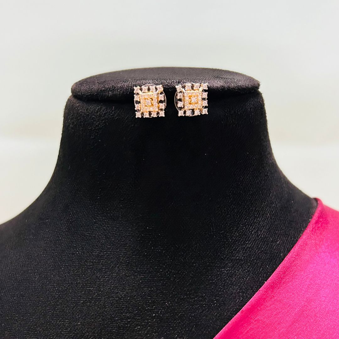 Vriti 18K Gold Plated American Diamond Pendant Set