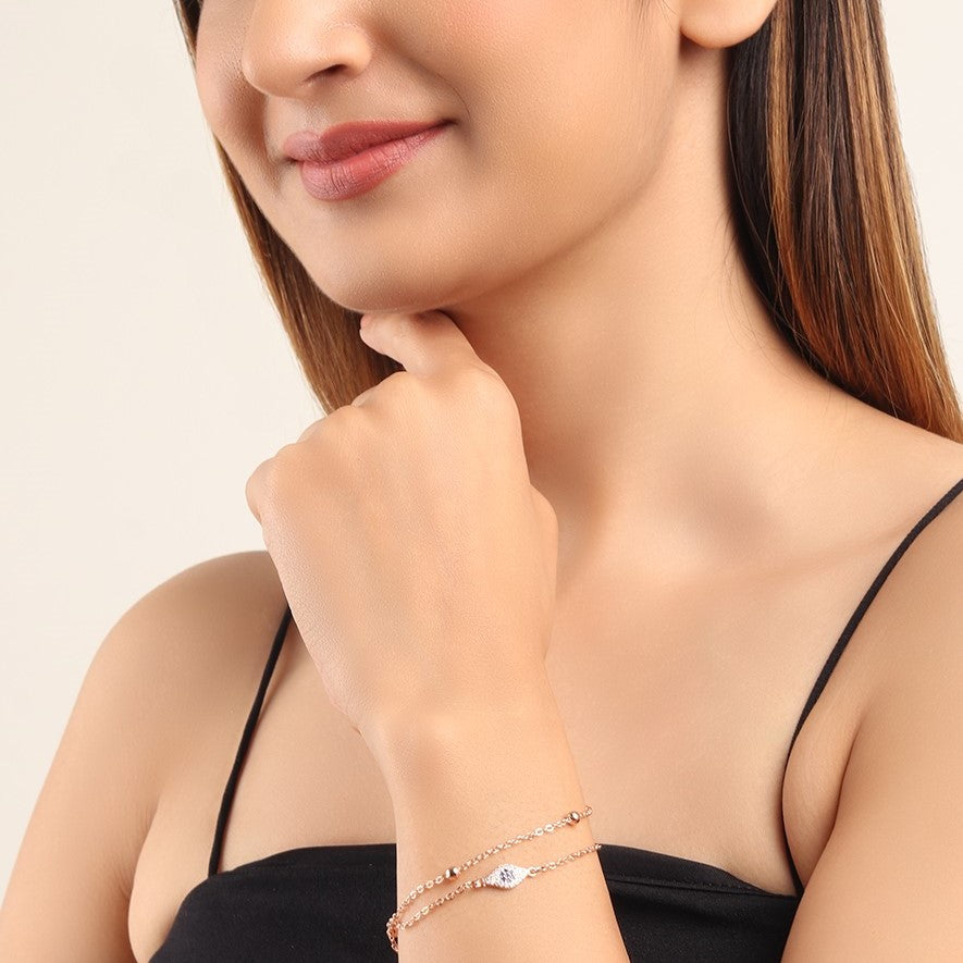 Evil Eye Rose Gold Plated - Adjustable Bracelet
