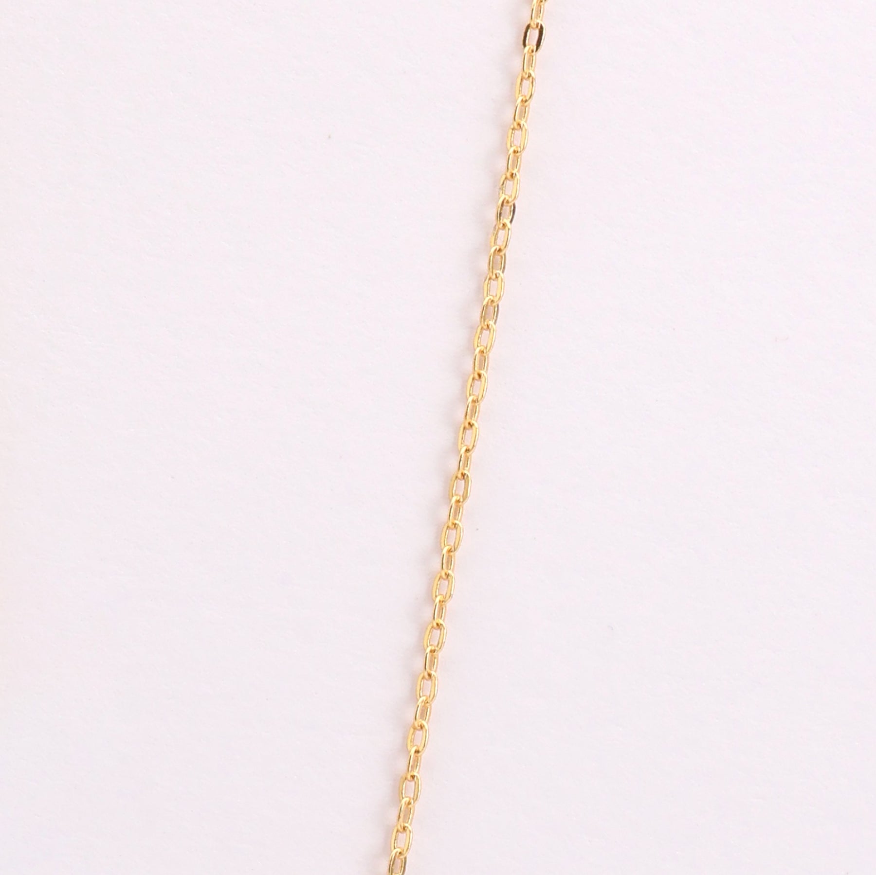 Gold Plated White Evil Eye Pendant