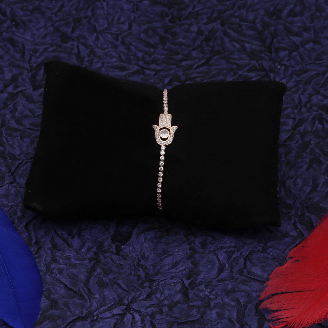 Hamsa Rose Gold Plated - Adjustable Bracelet