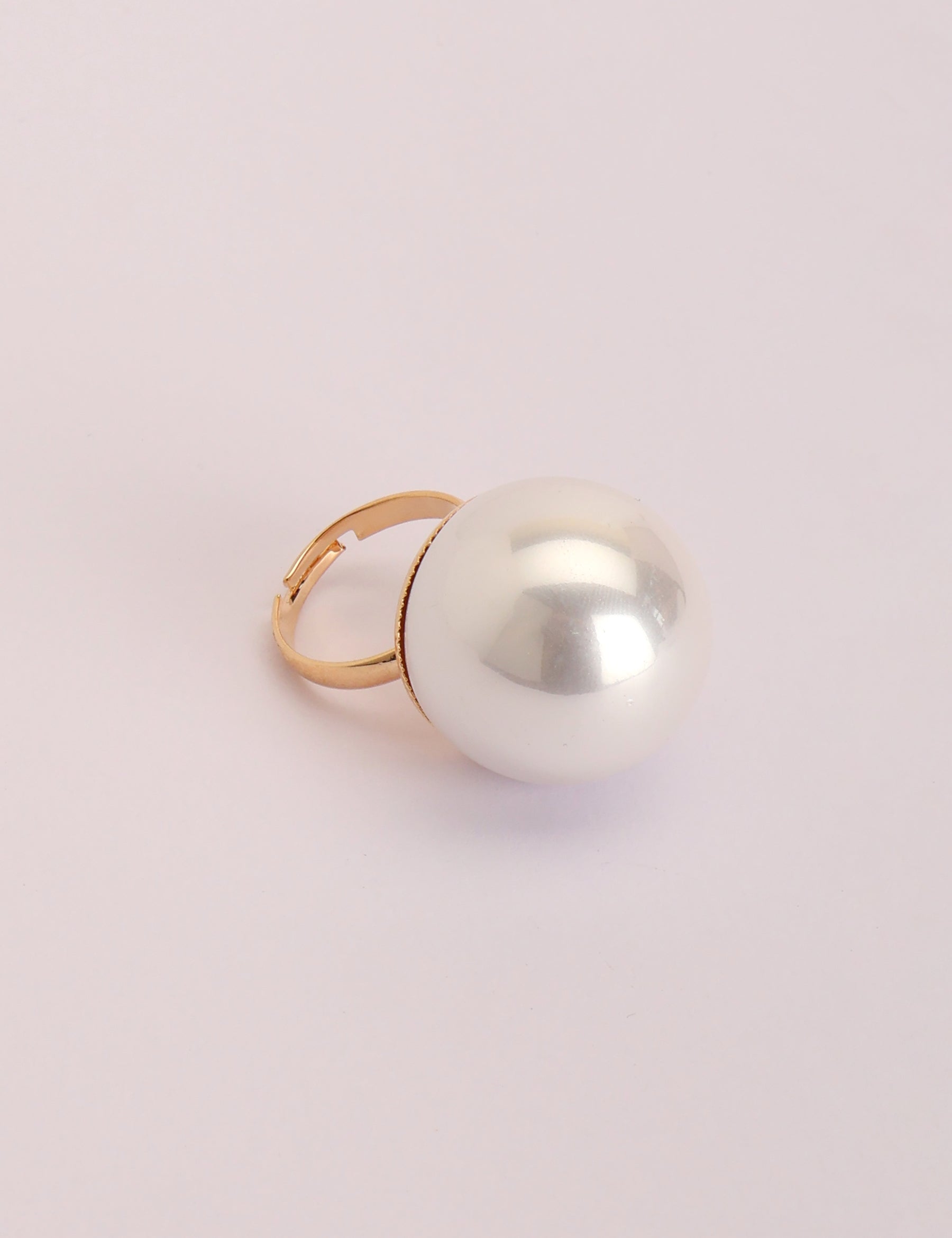 CHIC Pearl Ball Finger Ring - 20 mm - 25 mm