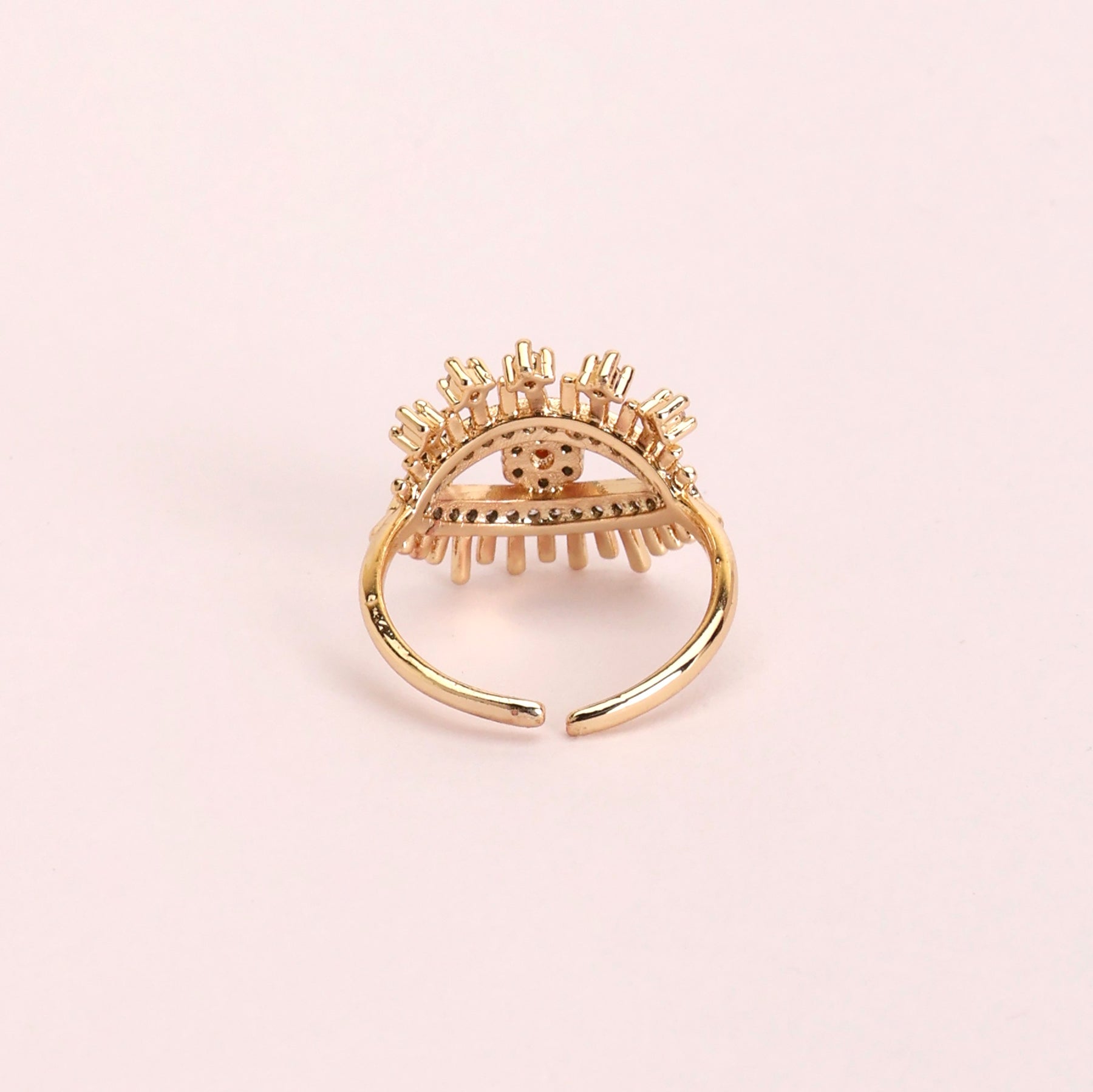 Turquoise Lashed Evil Eye Finger Ring