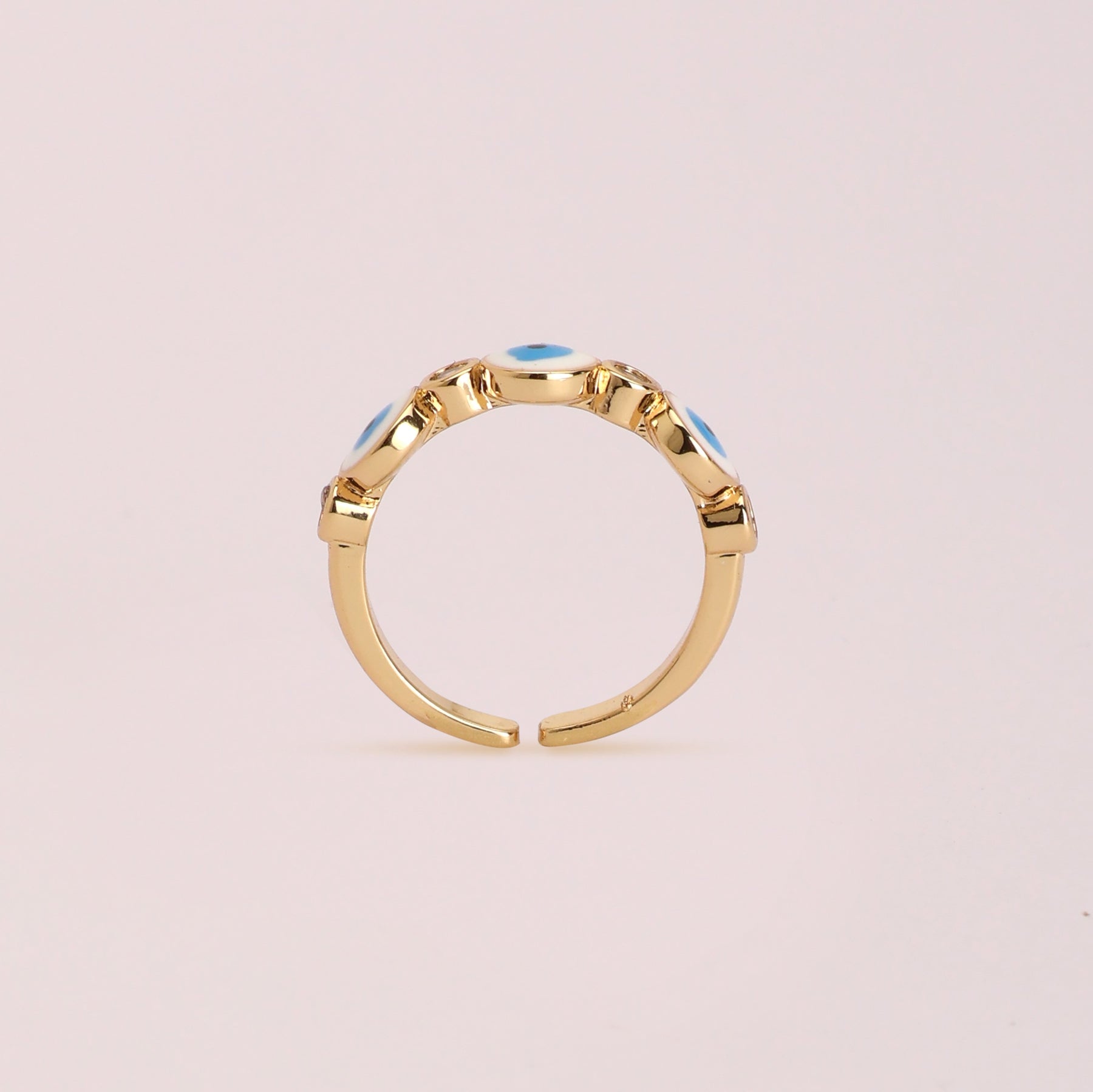 Evil Eye Adjustable Finger- Ring (Set of 3)