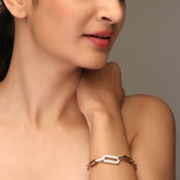 Unity Chain Rose Gold-Plated Link Bracelet