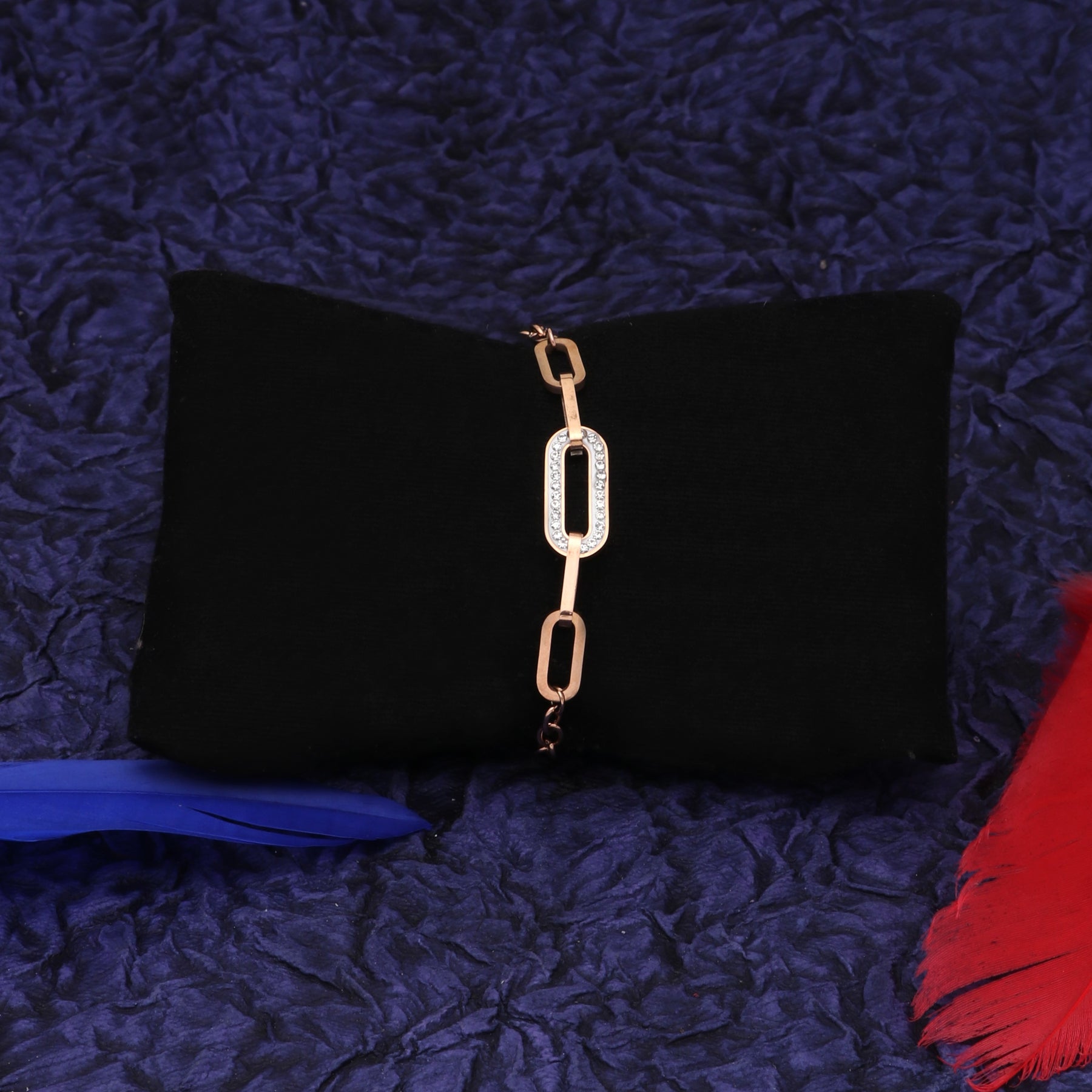 Unity Chain Rose Gold-Plated Link Bracelet