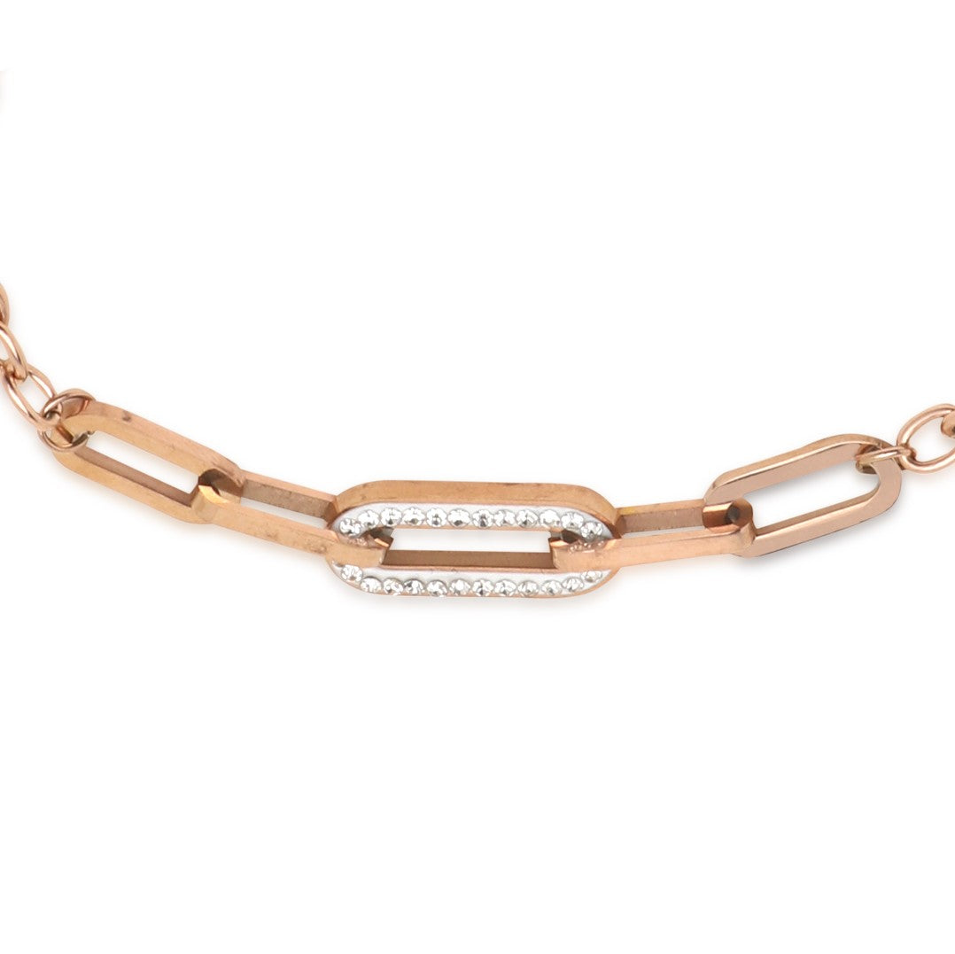 Unity Chain Rose Gold-Plated Link Bracelet