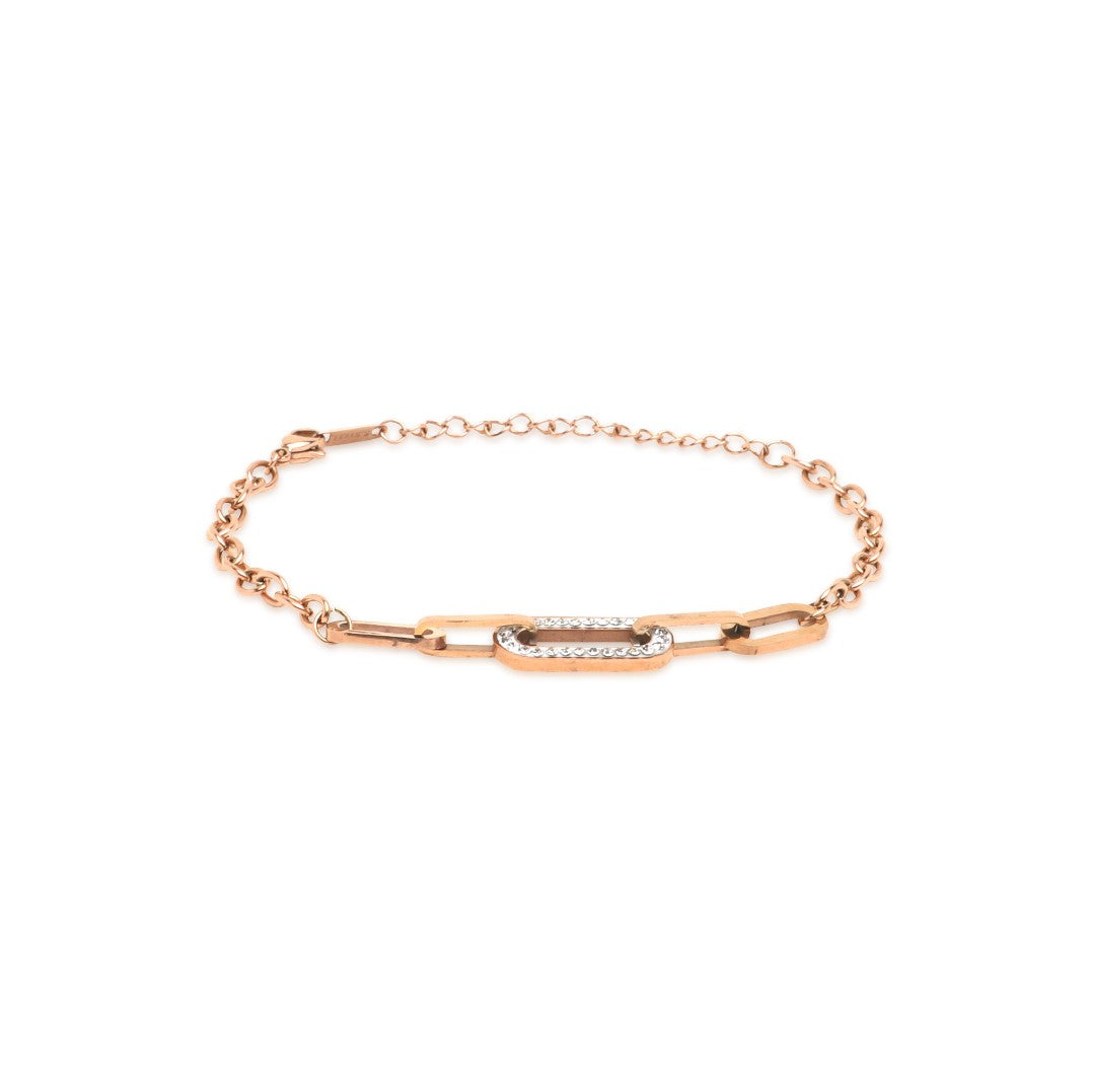 Unity Chain Rose Gold-Plated Link Bracelet