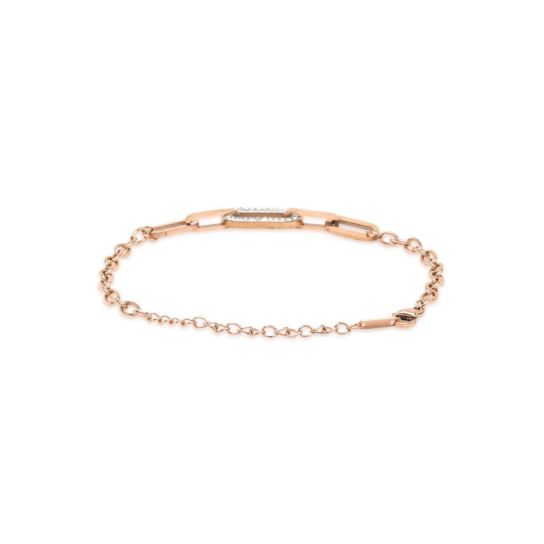 Unity Chain Rose Gold-Plated Link Bracelet