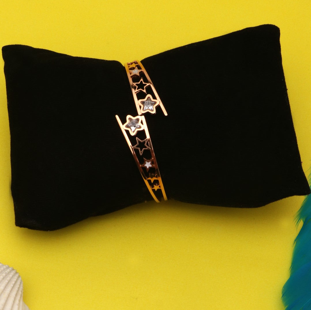 Star Rose Gold-Plated Link Bracelet