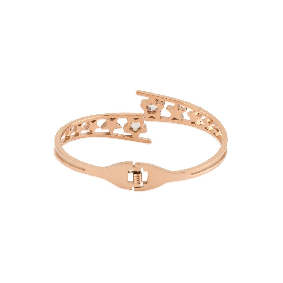Star Rose Gold-Plated Link Bracelet