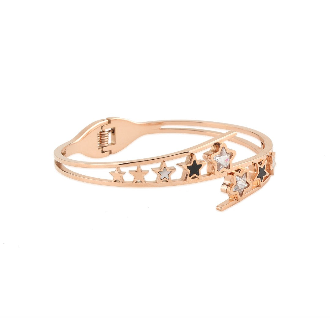 Star Rose Gold-Plated Link Bracelet