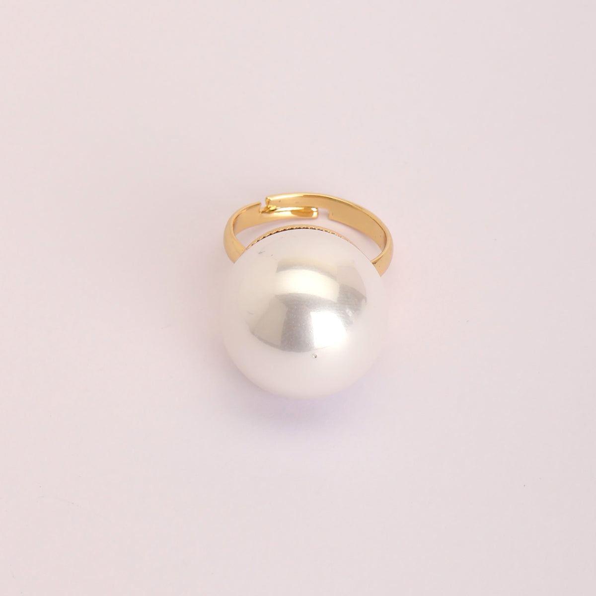 CHIC Pearl Ball Finger Ring - 20 mm - 25 mm