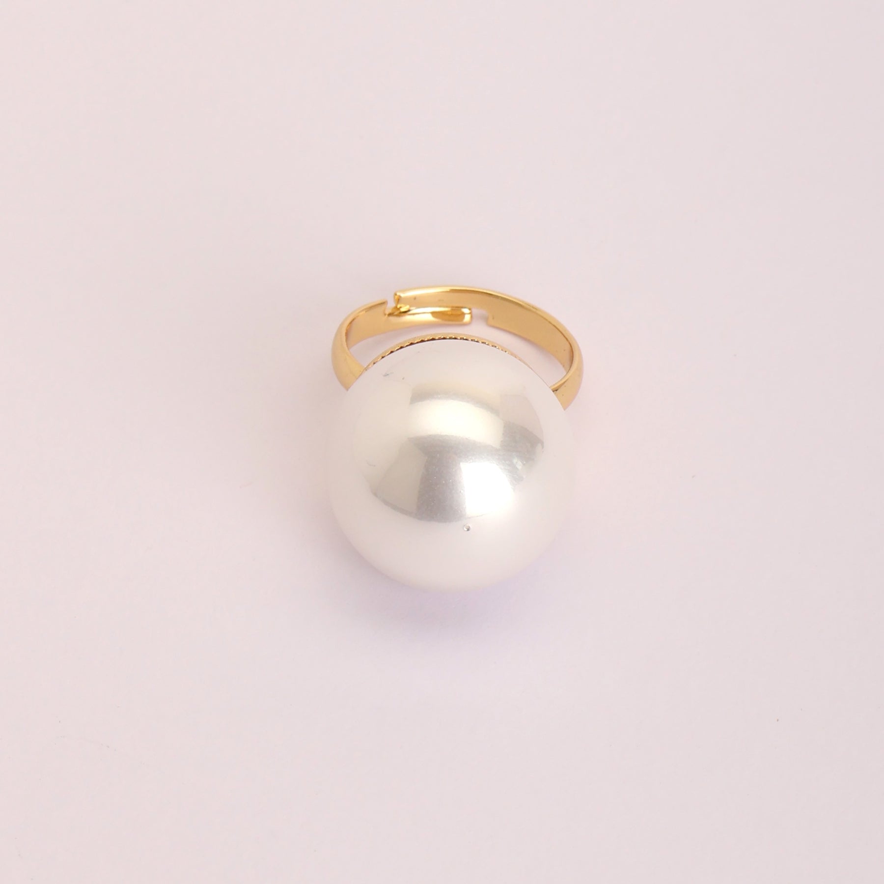 CHIC Pearl Ball Finger Ring - 20 mm - 25 mm