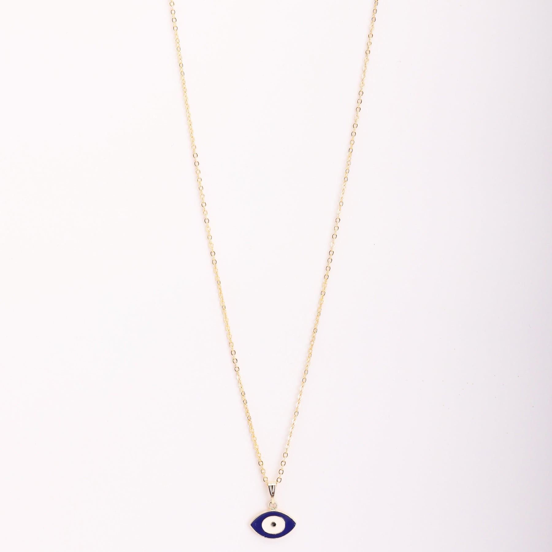 Gold Plated Basic Blue Evil Eye Pendant