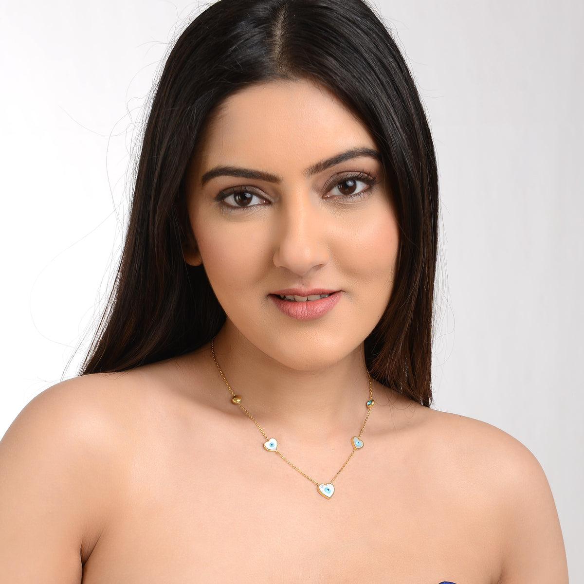 Evil Eye Heart Pendant