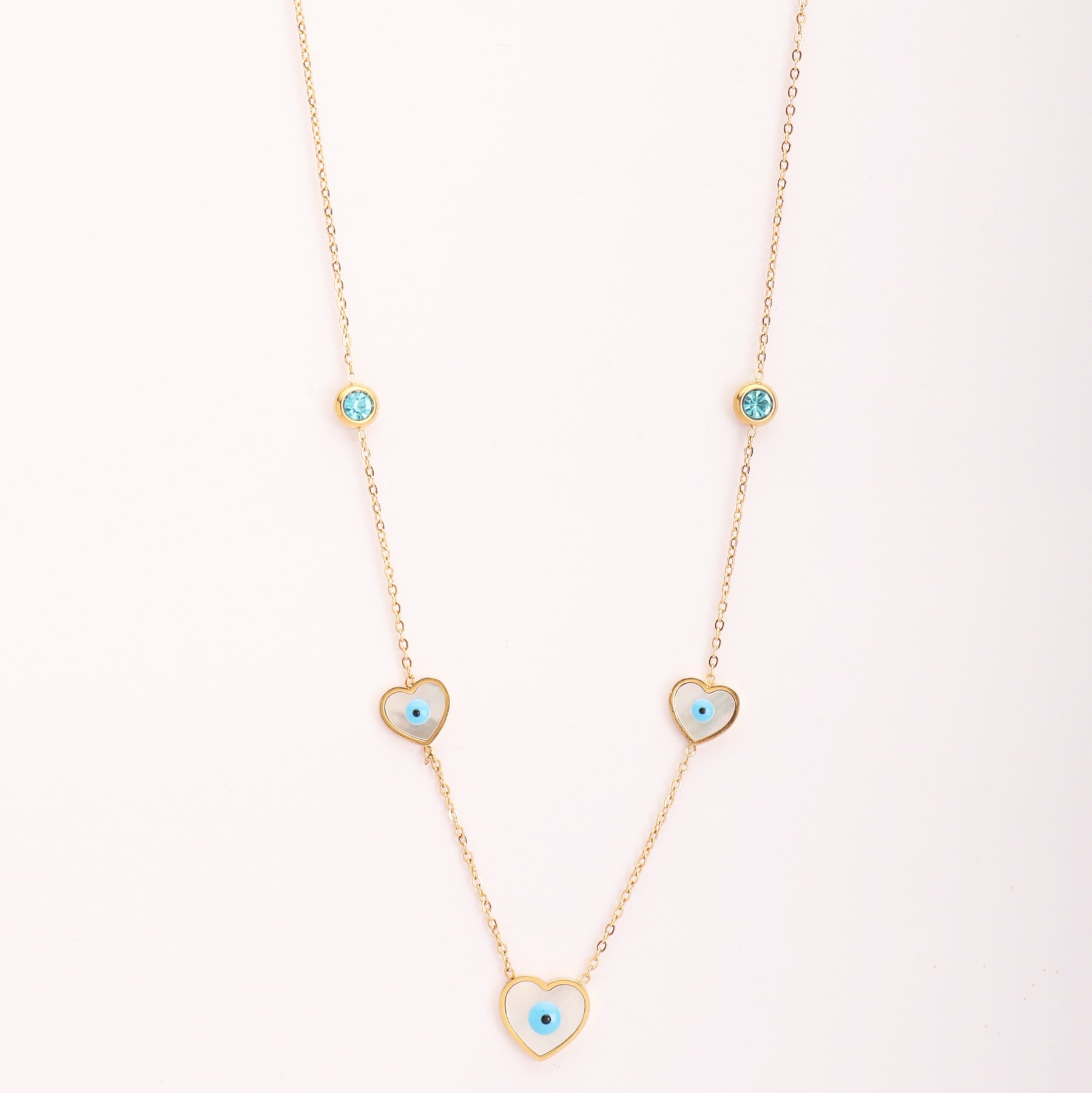 Evil Eye Heart Pendant