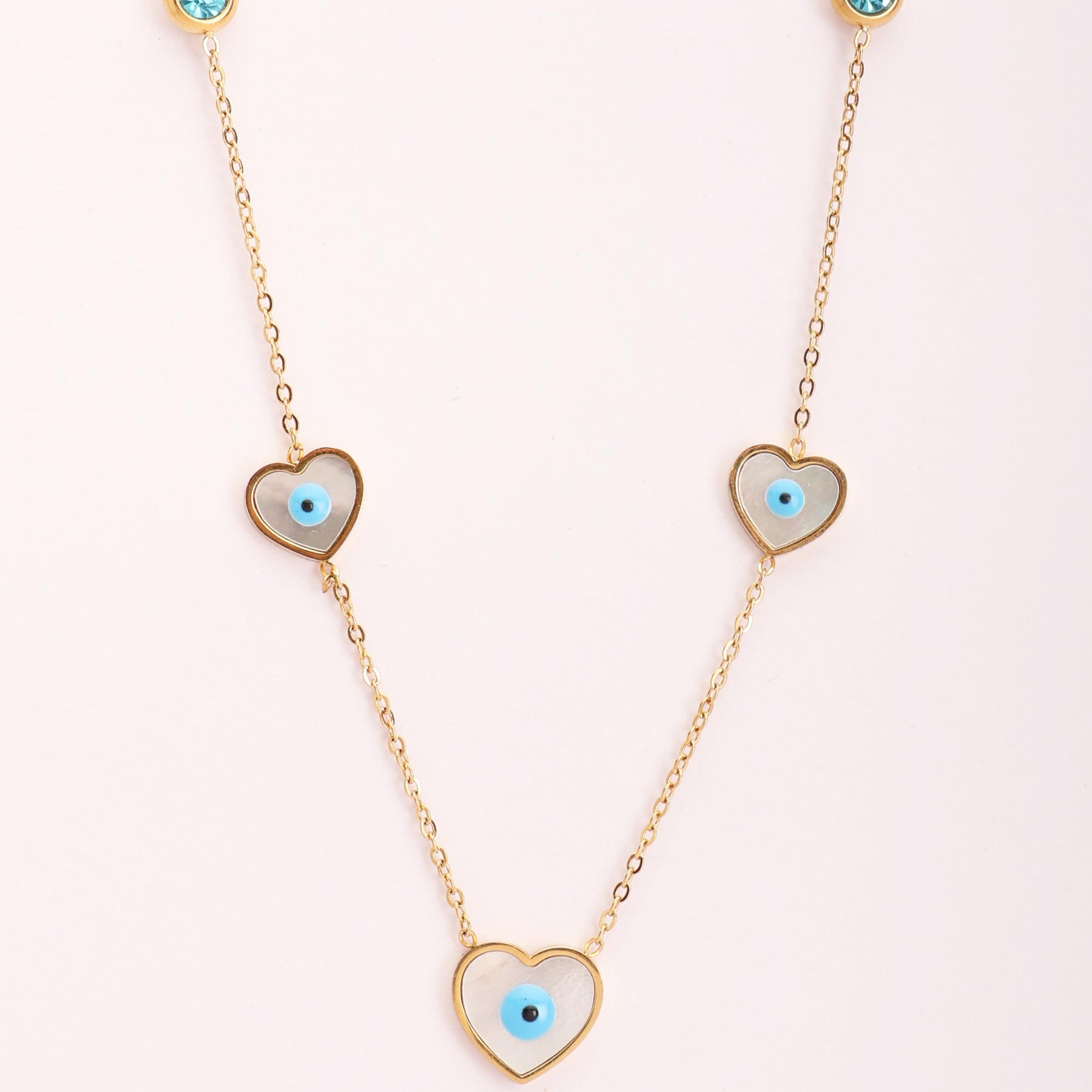 Evil Eye Heart Pendant